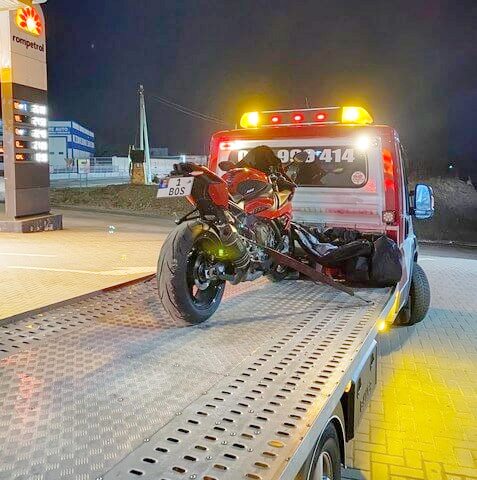 Evacuator pentru motocicletă